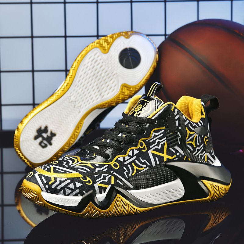 New Mid High Basketball Concrete Sports Running for Men's Youth Student Practical Training Shoes_desvips.com