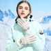 T-BAGWELL Winter Thermal Waterproof Ski Gloves For Women - Windproof Fleece-Lined Touchscreen Gloves For Snowboarding, Cycling & Outdoor Activities_desvips.com