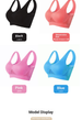 Breathable Underwear, Plus Size, No Wires, No Traces, Cut-out Grid, One-piece Bra, Thin Sports Yoga Bra_desvips.com