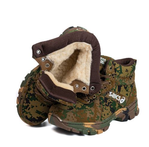 Ski Boots Winter New Snow Boots Men Plus Velvet Warm Anti Slip Cotton Shoes Outdoor Wool Style Cold Proof Men's Shoes Cotton Boots_desvips.com