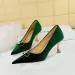 Shoes BIGTREE Woman Pumps Classic Basic Metal Decoration Pointed Toe Quality Ck 7Cm Thin New High Heels Mature Lady_desvips.com