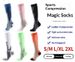 Cross-border Women's Nylon Compression Socks Spring And Summer Sports Calf Socks Stretch Long Socks Running Compression Socks Yoga Socks(2 Pairs)_desvips.com