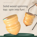 Solid Locust Wood Glowing Spinning Top Children's Ice Whip Rope Middle-aged And Elderly Adults Fitness 80s Traditional_desvips.com