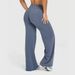 Nude Feel Wide Leg Yoga Pants High Waisted Sports Fitness Tights For Women Butt Lifting And Shaping Peach Silhouette Cross Border Alternative_desvips.com