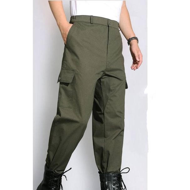 lightweight & breathable workwear pants for men adjustable drawstring waist, multiket cargo trousers for hiking, camping & everyday wear_desvips.com