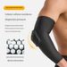 Breathable Basketball Elbow Sleeve With Honeycomb Padding – Compression Arm Sleeve For Sports & Fitness – Black_desvips.com