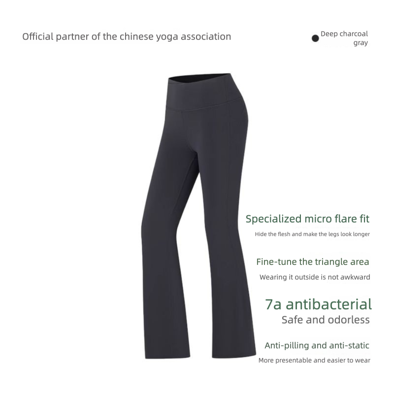 YOTTOY Supermodel Flared Yoga High Waist Hip Lift Fitness Pants Sports Pilates Training Wear_desvips.com