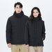 001 Outdoor Travel Men's Down Two-piece Set Waterproof Breathable Warm Workwear Jacket Women's Custom_desvips.com