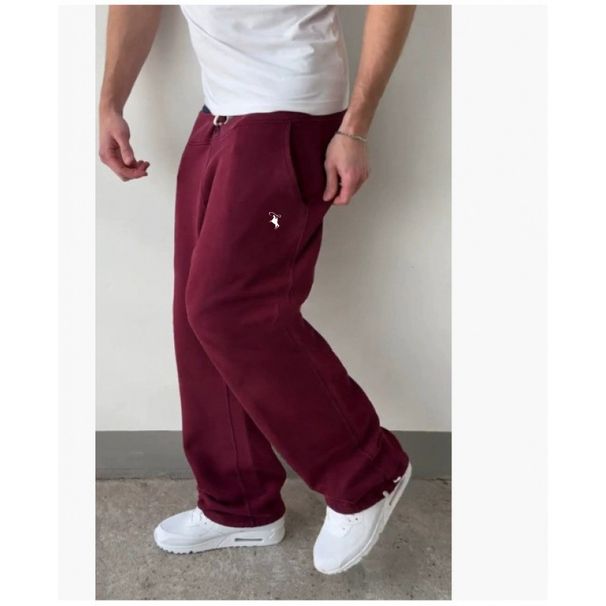 2026 Fashion Sweatpants Women/Men Polyester Mid Waist Elastic Band Printing Casual Loose Wide-Leg Sport Pants_desvips.com