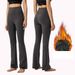 Women's High-Waisted Flared Yoga Pants - Ultra-Stretchy Nylon Bootcut Leggings For Workout & Casual Wear_desvips.com