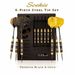 Premium 12pcs Steel Tip Darts Set Brass Barrels With Extra Flights Aluminum Shafts O-Rings Tool Sharpener Case For Competition & Leisure_desvips.com