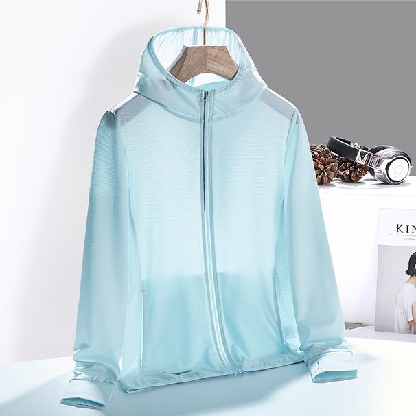 Women's Outdoor Sun Protection Clothing Reflective Strips, Men's Elastic Breathable Cycling Clothing, Skin Windbreaker_desvips.com