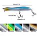 5pcs Stickbait Fishing Lure 84mm 6g Popper Hard Bait Surface Floating Lures Wobbler Laser Scale For Long Casting Saltwater Bass_desvips.com
