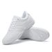 SG01 White Ladies Lightweight Leather Aerobics Sneakers Cheerleading Shoes Teen Girls Casual Fitness Sports Dancing_desvips.com