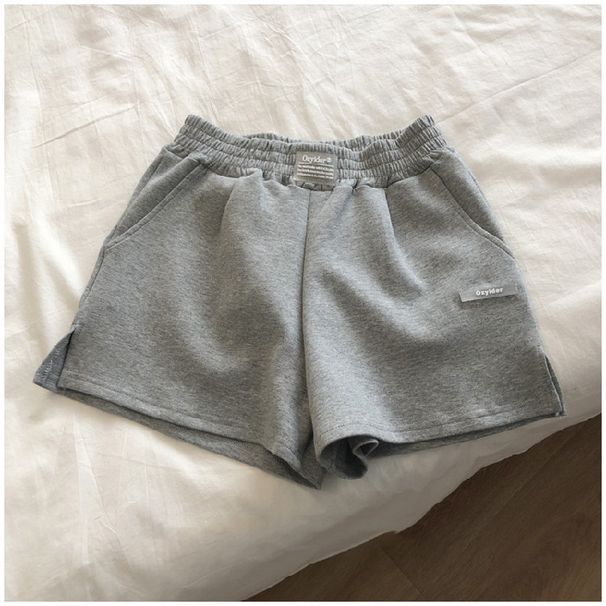 RenMou Split Sports Shorts For Women In Summer, Loose Fitting Ins, Street Running, Casual, Versatile, High Waist, Wide Leg, Exclusive Supply_desvips.com
