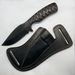 Full Tang Fixed Blade Hunting Knife With Sheath, 4 Inch Stainless Steel Blade, Ergonomic Black Micarta Handle, Tactical Knife For Hunting Essentials,_desvips.com