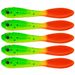 5pcs/bag Soft Tail Silicone Bait Soft Swim Bait With Flat Tail Pike Lure 7cm/2.2g Fishing Bait Peche For Bass Pike Leurre_desvips.com
