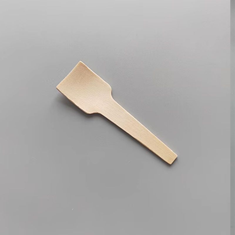 Disposable Wooden Biodegradable Tableware Printed Commercial Hotel Restaurant Birch Wood Spoon Thickened Fork_desvips.com