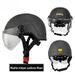 Carbon Fiber Half Electric Bike Motorcycle Summer Unisex Riding Safety 3C QIKE Helmet_desvips.com