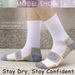 6 Pairs Men's Heavy Cushion Hiking Socks Cotton Anti-Odor Moisture-Wicking Unisex Sizes 35-50 For Trekking Running_desvips.com