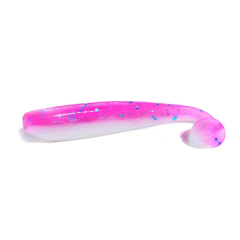 Lure Bait 12 Colors Colorful Two Color T Tail Soft Bait 1.8g/6.5cm Bait Simulation Fish Bait 10 Pieces Per Bag_desvips.com