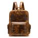 Suitable For All Seasons Genuine Leather Men's First Layer Cowhide Crazy Horse Backpack Large Capacity Travel Bag 8873_desvips.com