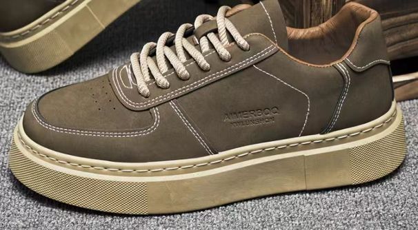 2024 New Autumn Work Board Men's Thick Soled Casual Sports Anti Slip Wear-resistant Labor Protection Trendy Shoes_desvips.com