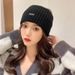 Korean Style Balaclava Women, Thickened Warm For Autumn Winter, Dual-use Scarf And Hat, Ear Protection Knitted Hat_desvips.com