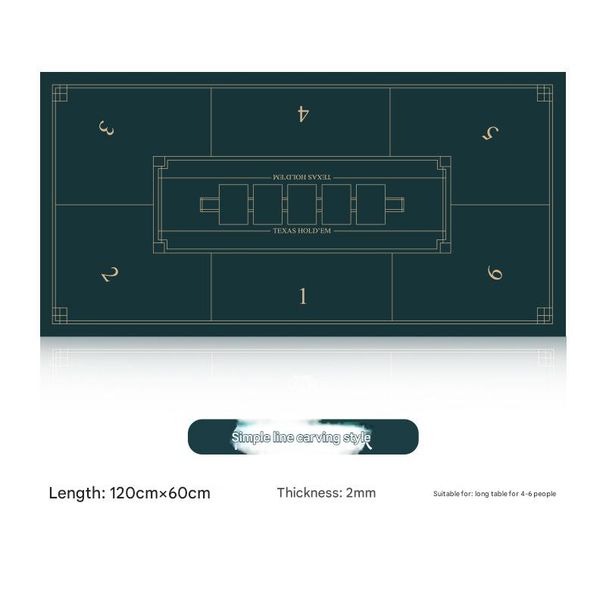 60X120,90x180 Cm Poker Mat, 6-10 Players Texas Hold'em Poker Mat Poker Topper Folding Portable Poker Table Top Layout Poker Games, Blackjack, Casino_desvips.com