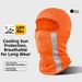 Breathable Sun Protection Motorcycle Riding Headgear Ice Silk Quick Drying Face Protection Hat For Outdoor Sports Running_desvips.com