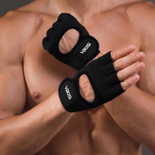 VBOSI Adult Fitness Sports Outdoor Cycling Gloves Anti-Slip Adjustable Dumbbell Barbell Protective Gear Manufacturer_desvips.com