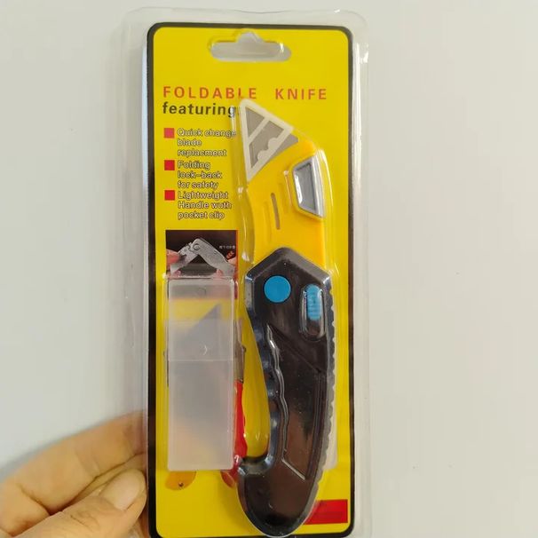 Folding Industrial Use, Trapezoidal Blade For Opening Packages, Cable Cutting, Electrician's Knife, Paper Cutter,_desvips.com
