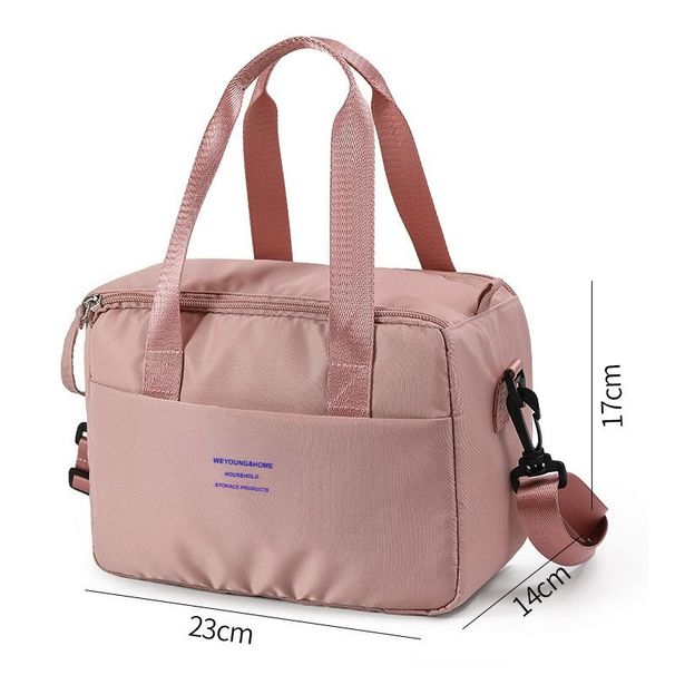 Portable Lunch Bag Cooler Tote Hangbag Picnic Insulated Box Canvas Thermal Food Container Men Women Kids Lunch Shoulder Bag_desvips.com