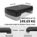 Fitness Step Platform, Aerobic Stepper 45.72cm Step Platform Height Adjustable: 10.16cm–15.24cm Convenient Storage_desvips.com