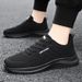 Shoes For Summer New Versatile Pure Black Men's Breathable And Odorless Sports Shoes, Casual Shoes_desvips.com