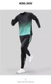 Sports Suits Men's Fitness Clothes Running Equipment Morning Jogging Suits Cycling Training Room Summer Tight Ice Silk Quick Drying Clothes_desvips.com