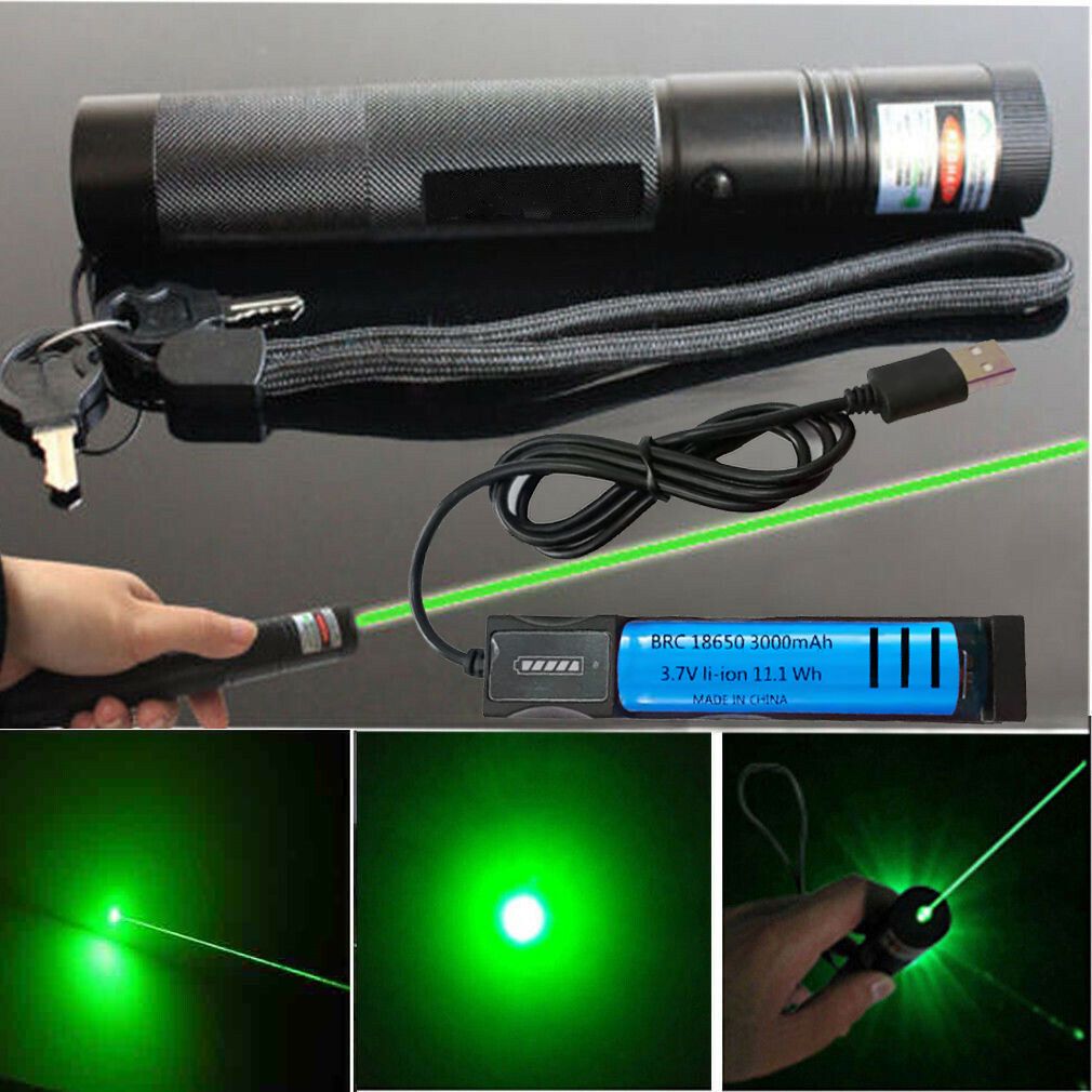 Extrem Hell Verstellbar Zoombare Erstaunlich 532nm Grüner Laserpointer Stift Astronomie Sichtbarer Strahl Einzelpunkt Wiederaufladbar Laserstift_desvips.com