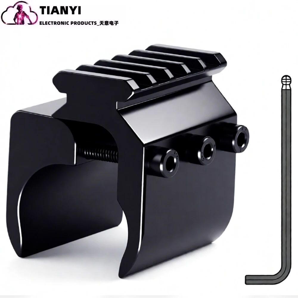 Suitable For 10-20mm Flashlights And Lighting Accessories, Aluminum Alloy Material, Flashlight Clip Bracket,_desvips.com