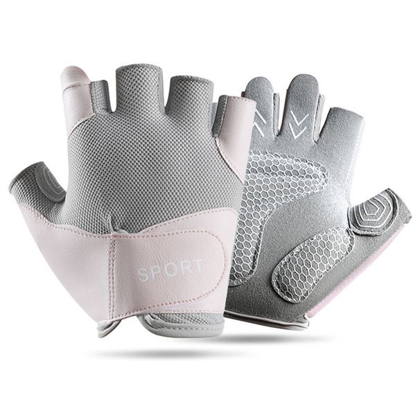 Women's Half-Finger Sports Cycling Gloves, Non-Slip, Anti-Blister, Wear-Resistant, Breathable, For Yoga, Outdoor_desvips.com