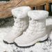 Ski Boots Winter Warm Snow Boots Women Plus Velvet Thickened Northeast Travel Cotton Boots Straps Mid Tube Cotton Shoes_desvips.com