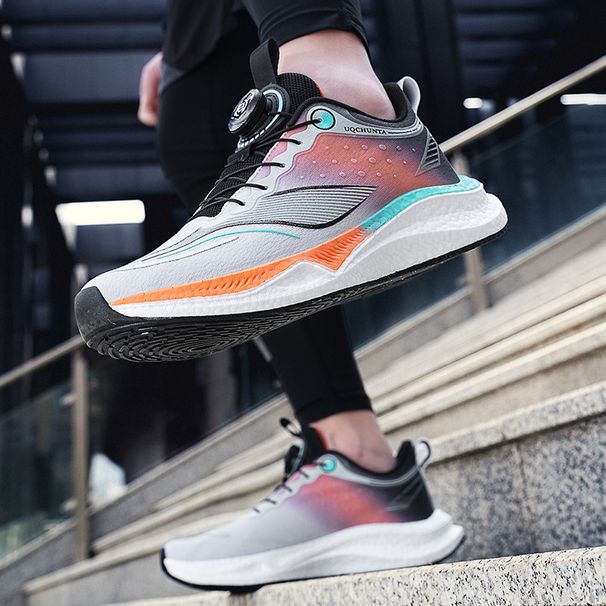 2025 Plus Size Korean Fashion Red Rabbit Rotating Buckle Couple Running New Casual Sports Unisex Trendy Shoes_desvips.com