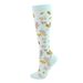 Sports Socks Women's Floral Print Compression Socks Elastic Knee High Sports Calf Socks New_desvips.com