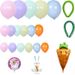 159-piece Chain Set Rabbit Carrot Holiday Birthday Party Balloon Garland Arch Easter_desvips.com