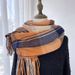 women's New Plaid Scarf Autumn And Winter Retro Shawl Imitation Cashmere Warm Tassel Scarf_desvips.com