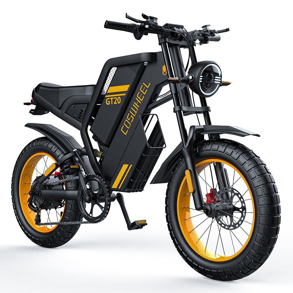 COSWHEEL GT20 20" Electric Dirt Bike 1000W Motor 48V 25Ah Battery_desvips.com