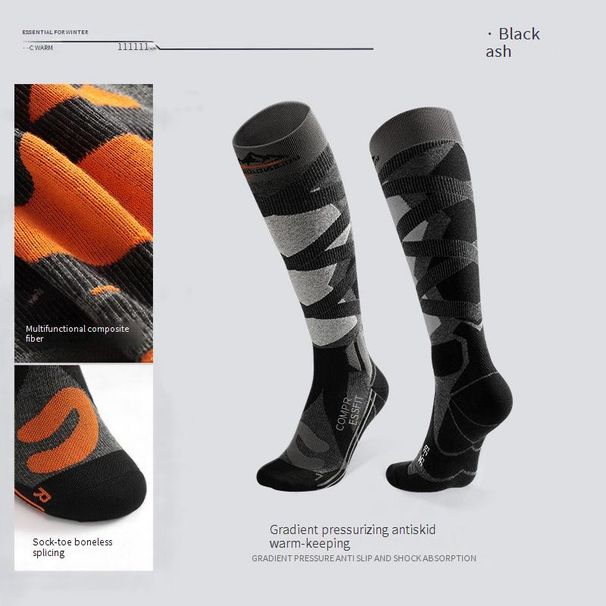 Premium Merino Wool Ski Socks For Men & Women - Thermal High-Cut Winter Hiking Socks With Moisture-Wicking & Anti-Slip Design (DWZ04)_desvips.com