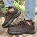 Large Size Outdoor Climbing Anti-Slip Leather Surface Waterproof Sports Casual Travel Men's Shoes Rubber Insole_desvips.com