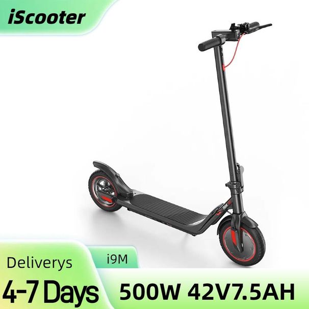 iScooter I9M Electric Scooter For Adults, 500W 10''Commuting Electric Scooter With Cruise Control, Double Braking Systems_desvips.com