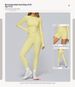 Winter Brushed Long-sleeved Yoga Wear High-intensity Fitness Wear Pilates Running Sports Long-sleeved Top_desvips.com