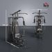 Stazione Fitness Palestra Multifunzione Per Allenamento A E Professionale, Acciaio 150x110x210cm Nero_desvips.com